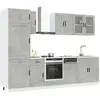 Vidaxl - Ensemble D'Armoires De Cuisine 8 Pcs Kalmar Bois D'Ingénierie