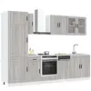 Vidaxl - Ensemble D'Armoires De Cuisine 8 Pcs Kalmar Bois D'Ingénierie