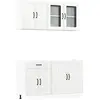 vidaXL Ensemble d'armoires de Cuisine 4 pcs Kalmar Bois d'ingénierie, ...