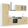 Vidaxl - Ensemble D'Armoires De Cuisine 8 Pcs Kalmar Bois D'Ingénierie