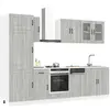 Vidaxl - Ensemble D'Armoires De Cuisine 8 Pcs Kalmar Bois D'Ingénierie