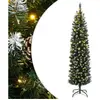 vidaXL Sapin de Noël artificiel mince 300 LED 210 cm