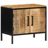vidaXL Vidaxl Table De Chevet 50x30x45 Cm Bois Massif De Manguier Brut