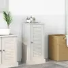 vidaXL Cabinet de salle de bain Blanc antique 37 x 34 x 80 cm MDF