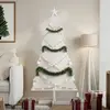 vidaXL Arbre de Noël en bois pour décoration blanc 150 cm pin massif