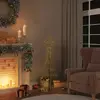 vidaXL vidaXL Arbre de Noël lumineux conique 80 LED blanc chaud 120 cm