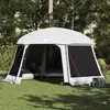 vidaXL Tente piscine toit amovible parois maille gris 512x458 cm