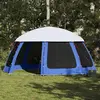 vidaXL Tente de piscine moustiquaire amovible parois maille bleu azur