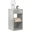 Vidaxl - Tables de chevet avec tiroir 2 pcs gris béton 35x34x66,5 cm