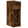 Vidaxl - Table de chevet avec tiroir chêne fumé 20x36x60 cm