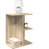 vidaXL Tables de chevet 2pcs chêne sonoma 46,5x29x61cm bois ingénierie