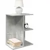 Table de chevet gris béton 46,5x29x61 cm bois d'ingénierie vidaXL