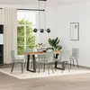 Vidaxl chaises à manger lot de 6 gris clair velours