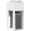Vidaxl - Support de tour d'ordinateur avec tiroir blanc 30x44x74 cm