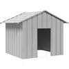 vidaXL Niche pour chien avec toit noir 131x101x102 cm acier galvanisé