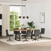vidaXL Chaises de salle à manger 6 pcs. noir similicuir