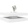 vidaXL Vidaxl Table Basse Rotative À 360 Degrés Blanc 90x90x34,5 Cm