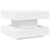 vidaXL Table basse rotative à 360 degrés blanc 50x50x34,5 cm