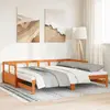 vidaXL Lit de jour et lit gigogne et matelas 80x200 cm bois pin massif