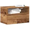vidaXL Vidaxl Tables De Chevet Murales 2 Pcs Vieux Bois 45x26x28,5 Cm