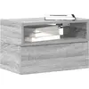 vidaXL Vidaxl Tables De Chevet Murales 2 Pcs Sonoma Gris 45x26x28,5 Cm