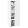 Vidaxl - Meuble de salle de bain avec porte-rouleau blanc 39x22x90 cm