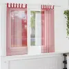 Rideaux en voile avec passe-tringles 2 pcs rouge bordeaux Vidaxl