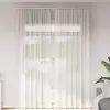 Rideaux en voile avec passe-tringles 2 pcs blanc Vidaxl