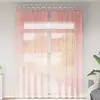 Rideaux en voile avec passe-tringles 2 pcs rose Vidaxl