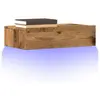 Vidaxl - Meuble tv avec éclairage led vieux bois 60x35x15,5 cm
