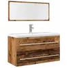 vidaXL Ensemble de meubles salle de bain 2 pcs bois d'ingénierie