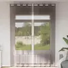 Rideaux en voile avec oeillets 2 pcs marron 140x260 cm Vidaxl