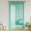 Rideau en fils 2 pcs 140 x 250 cm turquoise Vidaxl