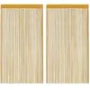 Rideaux à fils 2 pcs or 100x250 cm Vidaxl