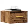 vidaXL Table de chevet murale vieux bois 35x35x20 cm