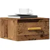 vidaXL Tables de chevet murales 2 pcs vieux bois 35x35x20 cm