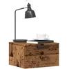 Vidaxl - Tables de chevet murales 2 pcs vieux bois 34x30x20 cm