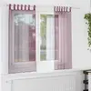 Rideaux en voile avec boucles 2 pcs violet 140x140 cm Vidaxl