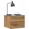 Vidaxl - Table de chevet murale chêne artisanal 40x32x30 cm