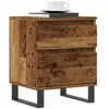 vidaXL Table de chevet vieux bois 40x35x50 cm bois d’ingénierie