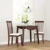 Vidaxl chaises à manger coussins 2 pcs marron bois massif caoutchouc