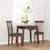 Vidaxl - Chaises à manger coussins 2 pcs marron bois massif caoutchouc