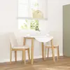 Vidaxl chaises à manger coussins 2 pcs bois massif caoutchouc