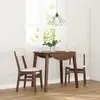 Vidaxl chaises à manger coussins 2 pcs marron bois massif caoutchouc