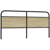Tête De Lit Chêne Sonoma 200 Cm Acier Et Bois D'Ingénierie Vidaxl