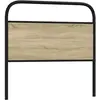 Tête De Lit Chêne Sonoma 107 Cm Acier Et Bois D'Ingénierie Vidaxl