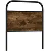 vidaXL Vidaxl Tête De Lit Chêne Fumé 80 Cm Acier Et Bois D'ingénierie