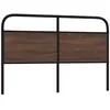 Tête De Lit Chêne Marron 150 Cm Acier Et Bois D'Ingénierie Vidaxl