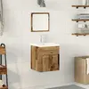 vidaXL Ensemble de meubles de salle de bain mural 3 pcs bois ancien