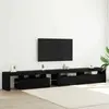 Vidaxl meuble tv 3 pcs chêne noir 290 x 36,5 x 40 cm bois d'ingénierie